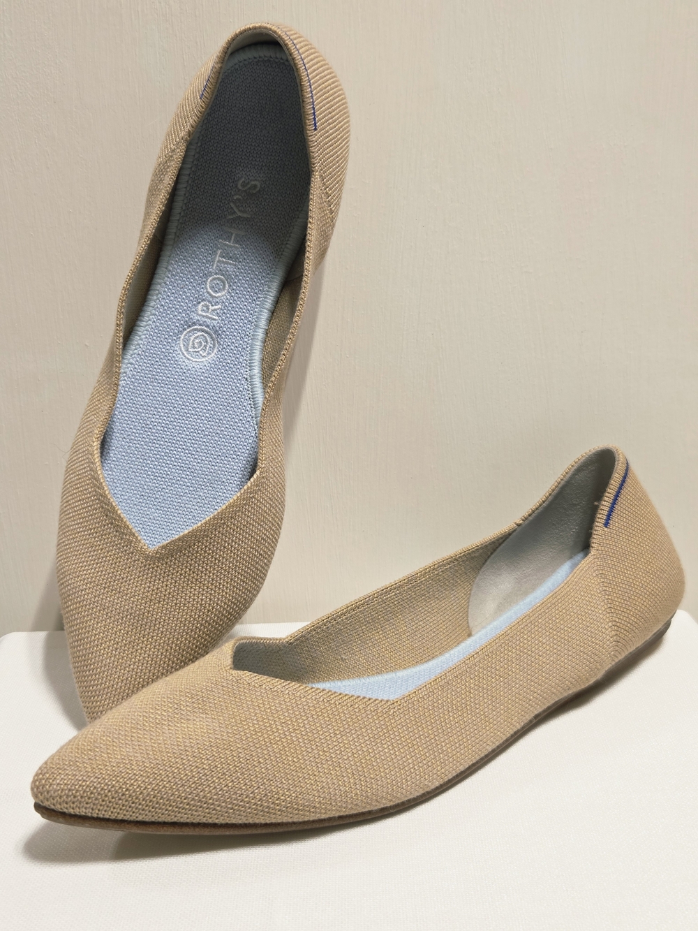 ROTHYS The Point Ballet Flats Slip On Shoes Camel Size-US 11 EU 42